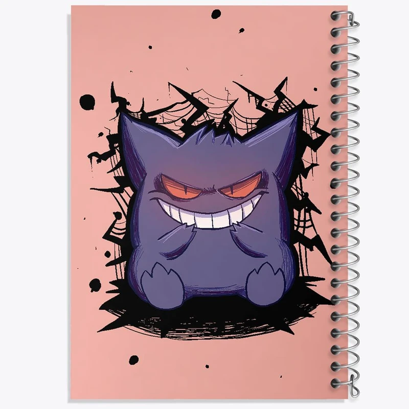 دفتر ژورنال نویسی 50 برگ خندالو مدل نقطه ای طرح گنگار انیمه پوکمون کد 17411