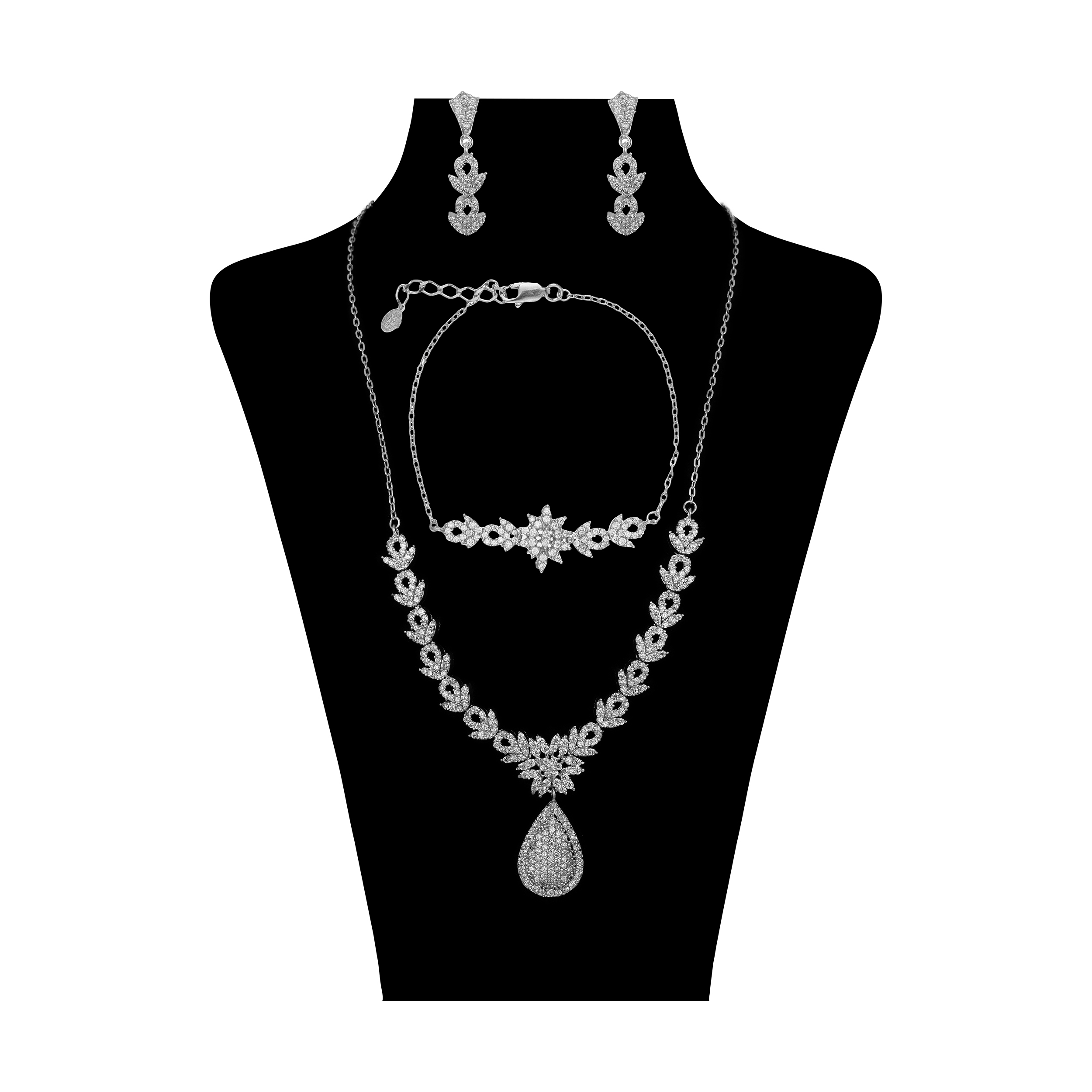 نیم ست نقره زنانه سینانر مدل SNR-R085