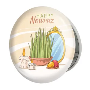 آینه جیبی خندالو طرح نوروز مدل تاشو کد 25601 