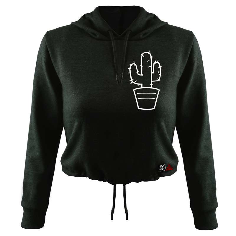هودی زنانه مدل کاکتوس کد T19 رنگ نوک مدادی