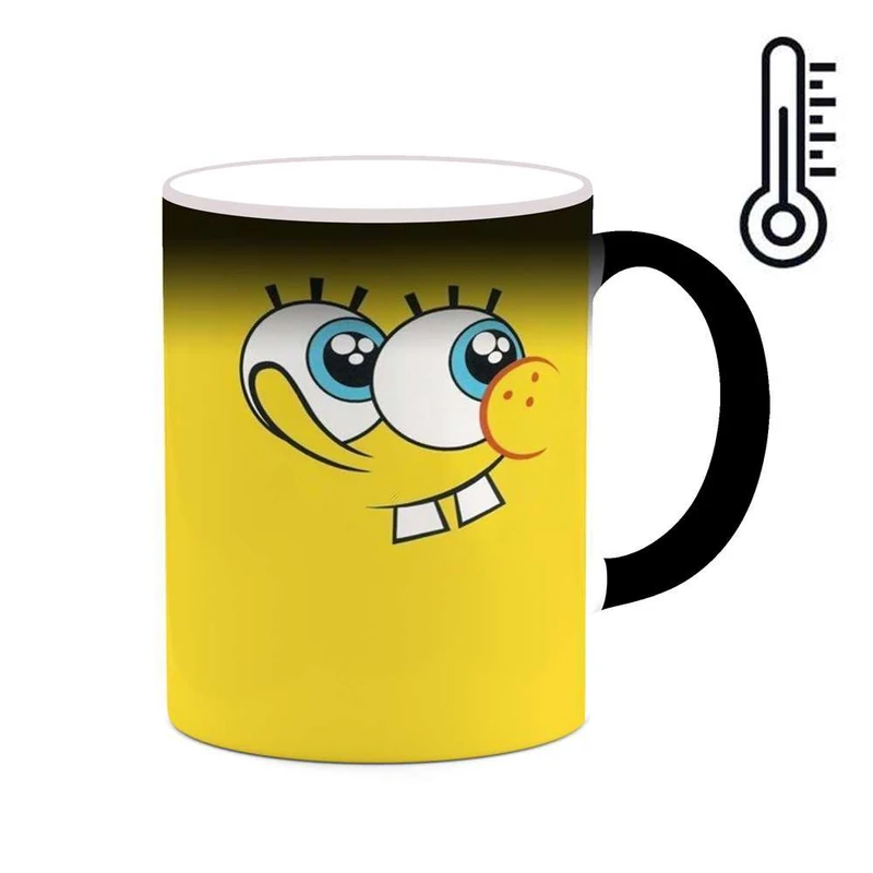 ماگ حرارتی کاکتی مدل کارتون باب اسفنجی کد mgh23486