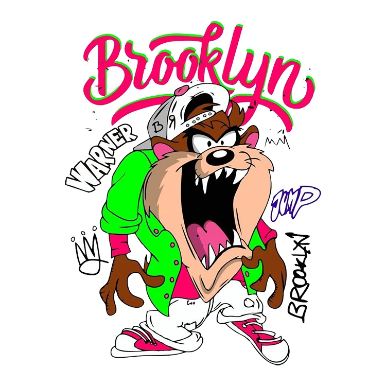 استیکر پارچه و لباس پاد آفرین مدل کارتونی کد S1396