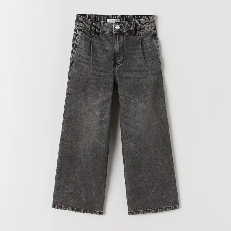 شلوار جین دخترانه مدل بگ Wide Leg