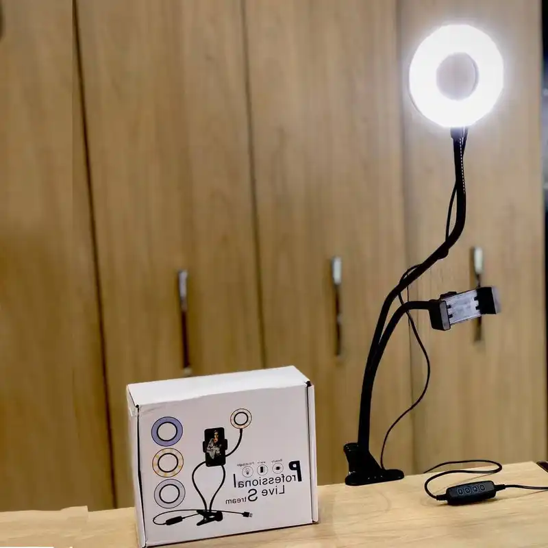 رینگ لایت مدل گیره ای