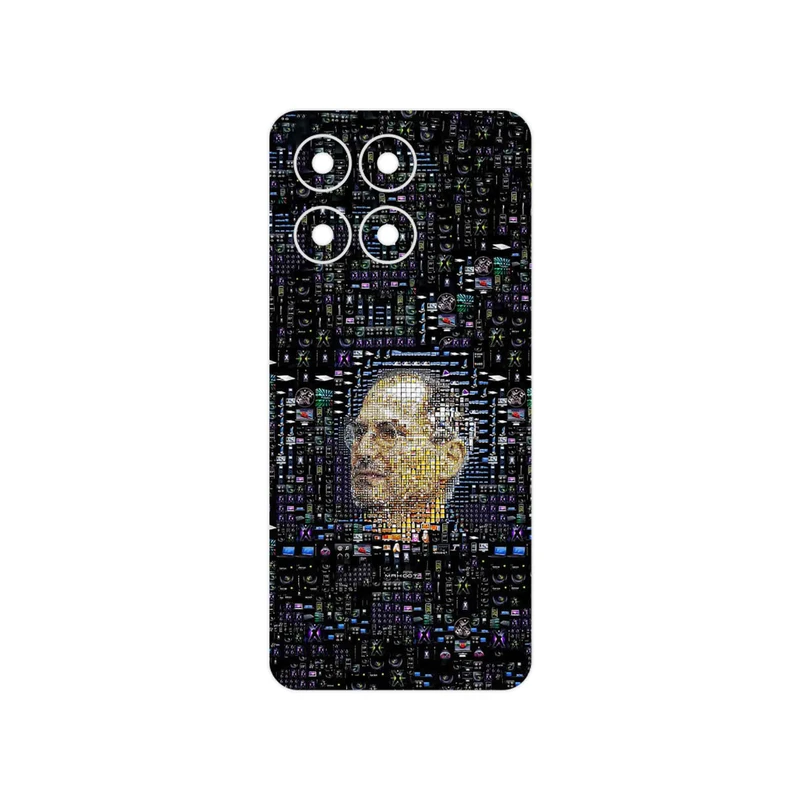 برچسب پوششی ماهوت مدل Collage of Steve Jobs 2 مناسب برای گوشی موبایل آنر X6a