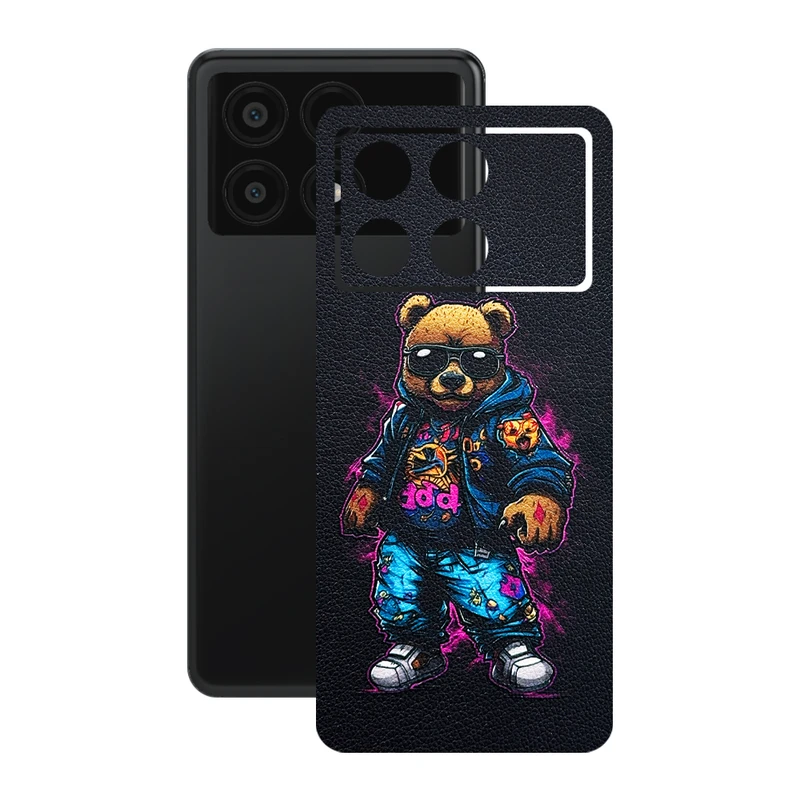 برچسب پوششی ریمکس مدل Leth طرح خرس اسپرت مناسب برای گوشی موبایل شیائومی Poco X6 Pro