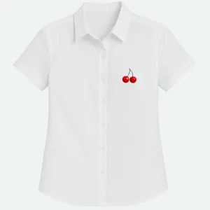 شومیز آستین کوتاه یقه برگردان دخترانه کد 7958