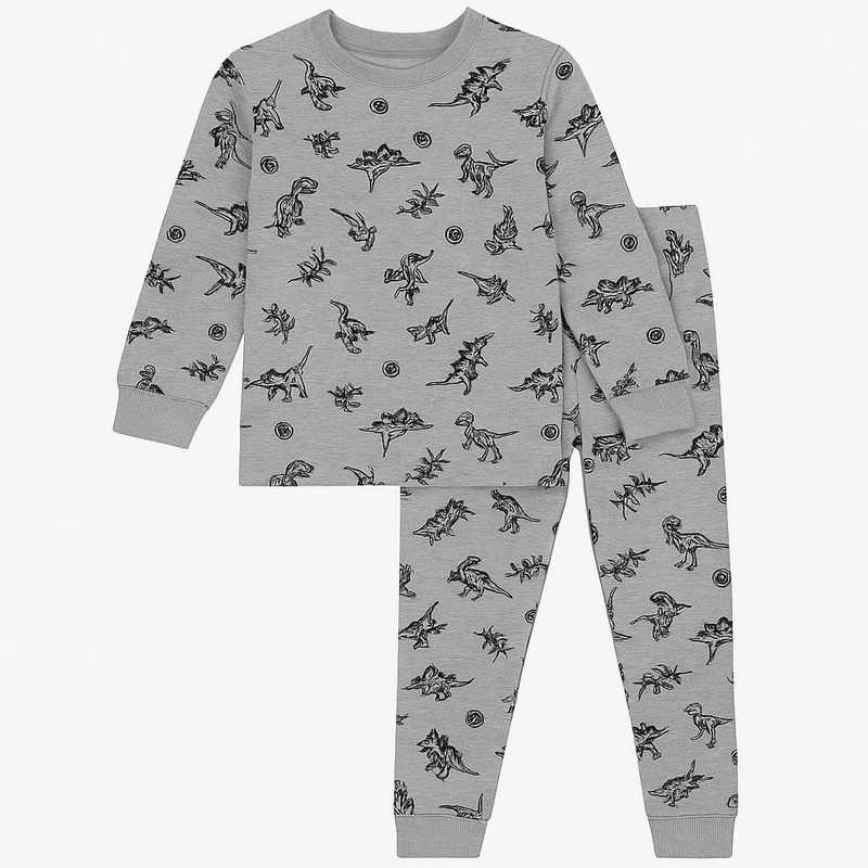 ست سویشرت و شلوار آستین بلند راحتی بچگانه آپولو مدل دایناسور