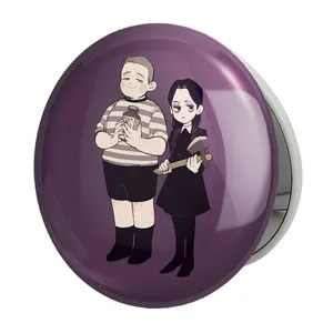 آینه جیبی خندالو طرح سریال ونزدی Wednesday مدل تاشو کد 25302 