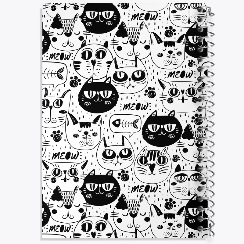 دفتر لیست خرید 50 برگ خندالو طرح گربه (Cat) کد N260