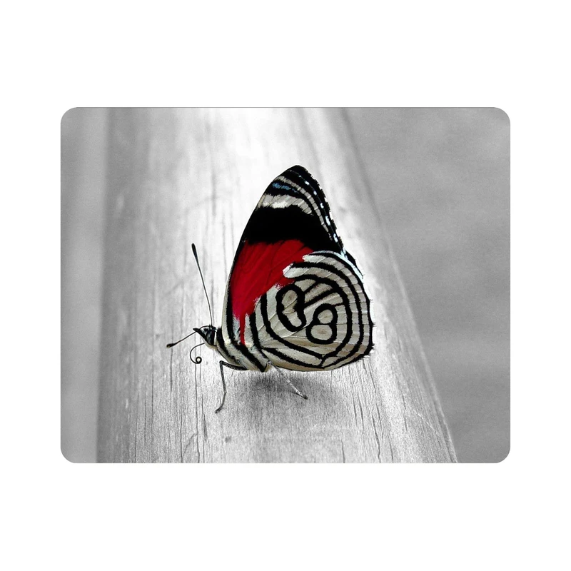 ماوس پد اطلس آبی طرح پروانه مدل T1247