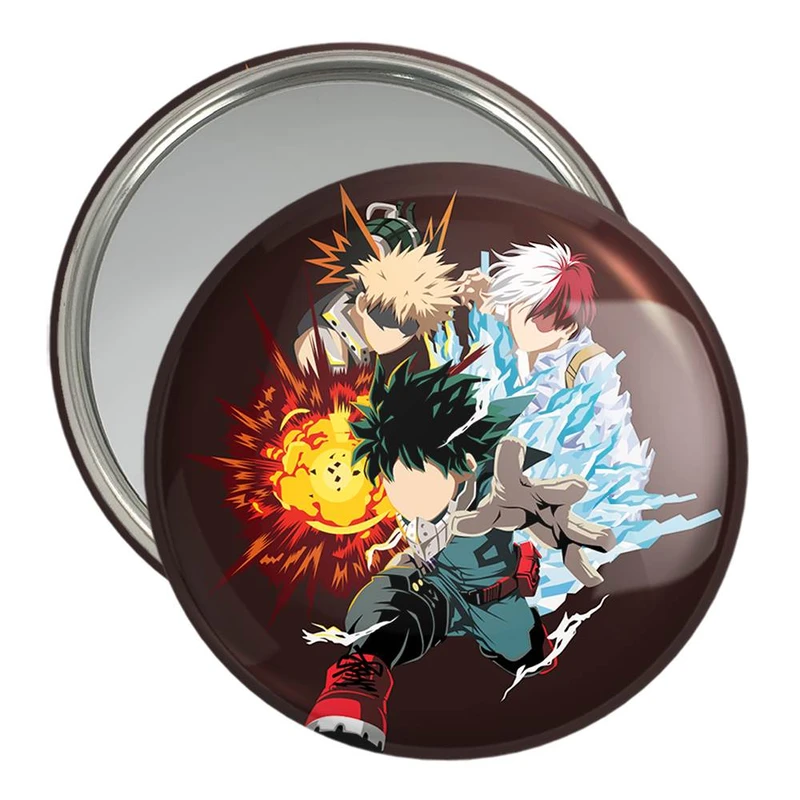 آینه جیبی خندالو مدل باکوگو و دکو و شوتو انیمه آکادمی قهرمان من  کد 11607