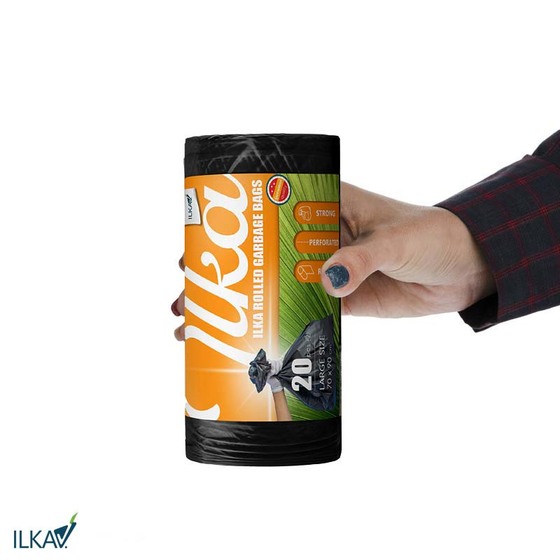 کیسه زباله مدل پرفراژ دار بسته 40 عددی مجموعه 3 عددی