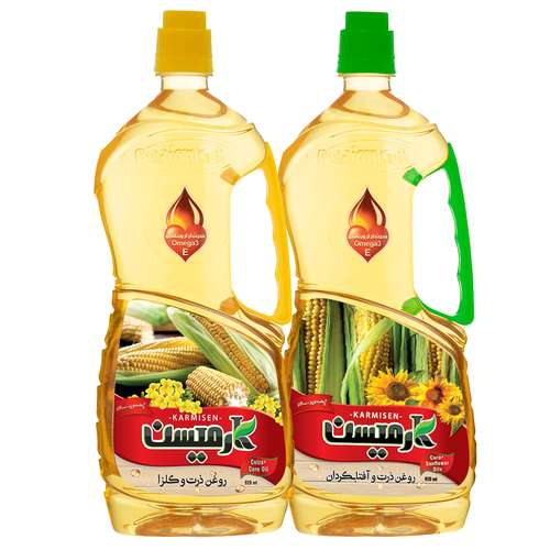  روغن ذرت کانولا و ذرت آفتابگردان کارمیسن _ 920 میلی لیتر مجموعه دو عددي