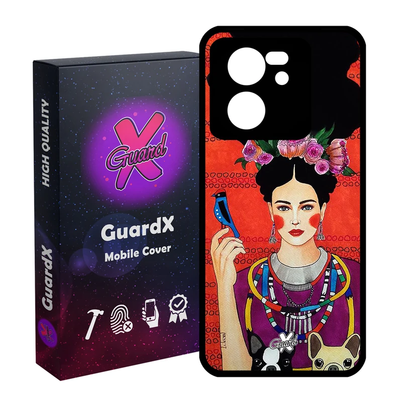کاور گارد ایکس طرح دختر مدل Glass10150 مناسب برای گوشی موبایل شیائومی 13T/13T Pro/Redmi K60 Ultra