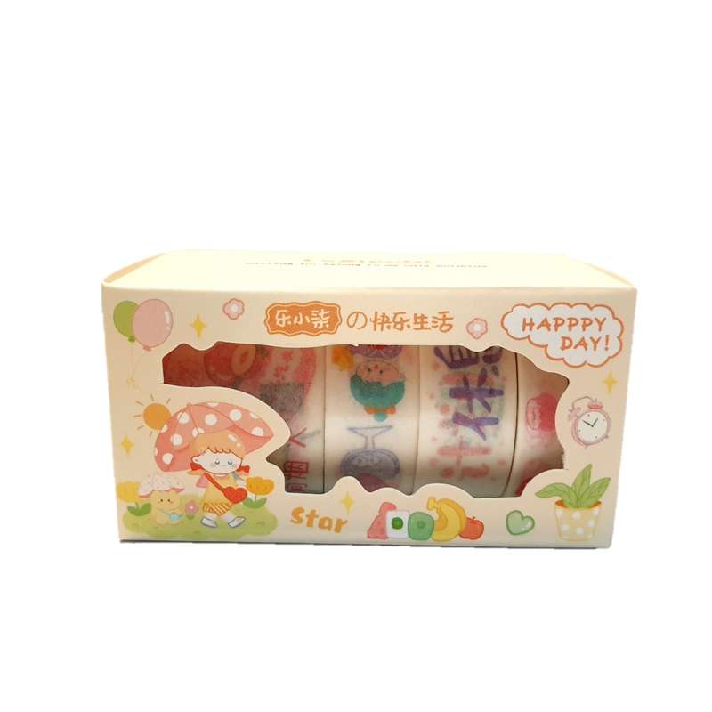  چسب کاغذی مدل واشی کد 10 عرض 3 سانتی متری بسته 5 عددی