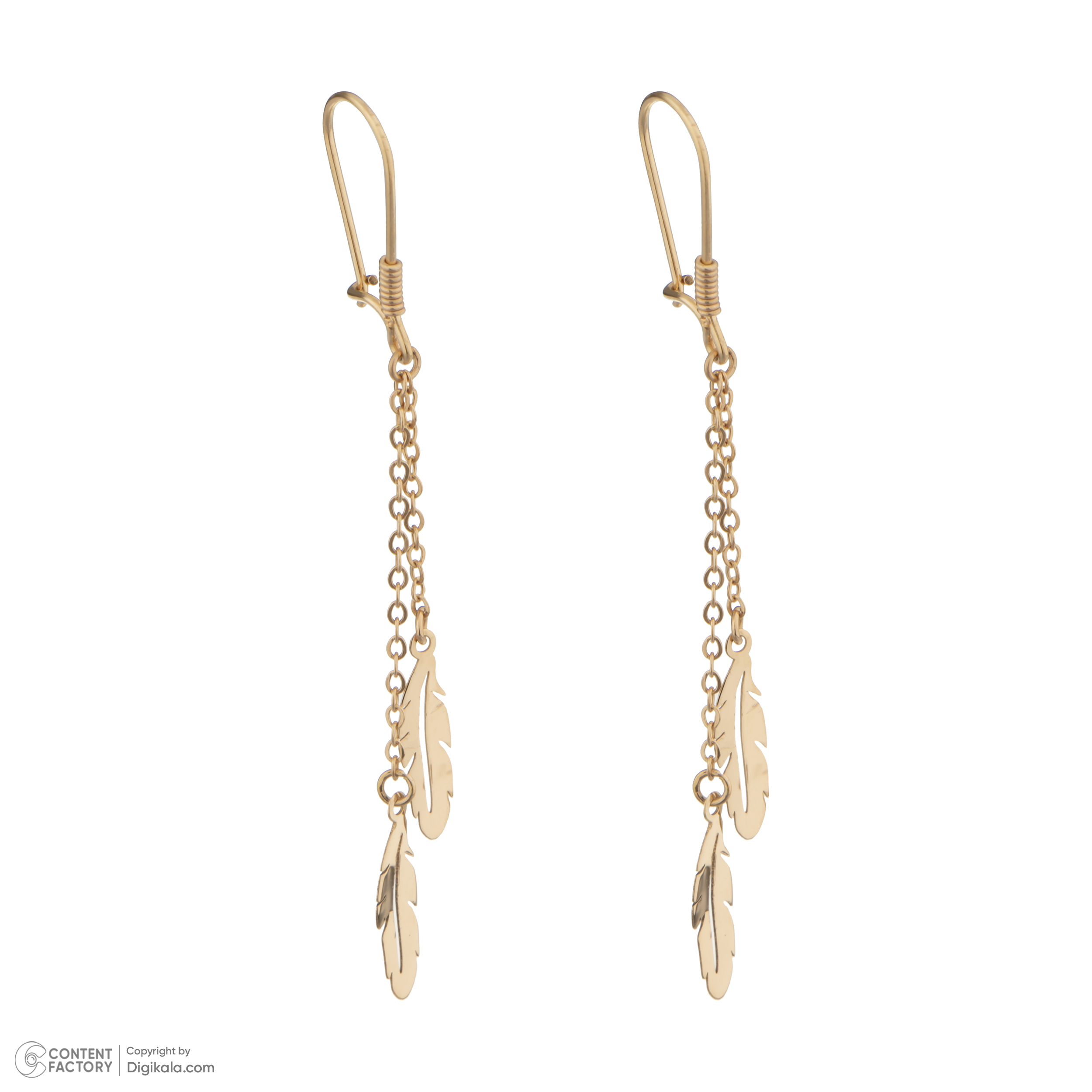 گوشواره طلا 18 عیار زنانه میو گلد مدل E911