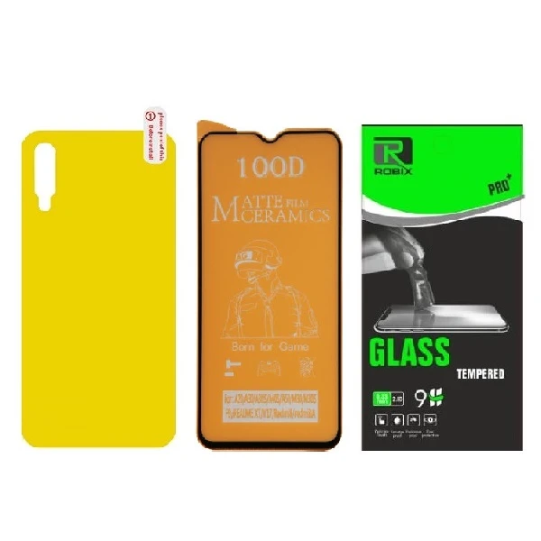 محافظ صفحه نمایش مات وپشت گوشی روبیکس مدل CR-A50مناسب برای گوشی موبایل سامسونگ Galaxy A50