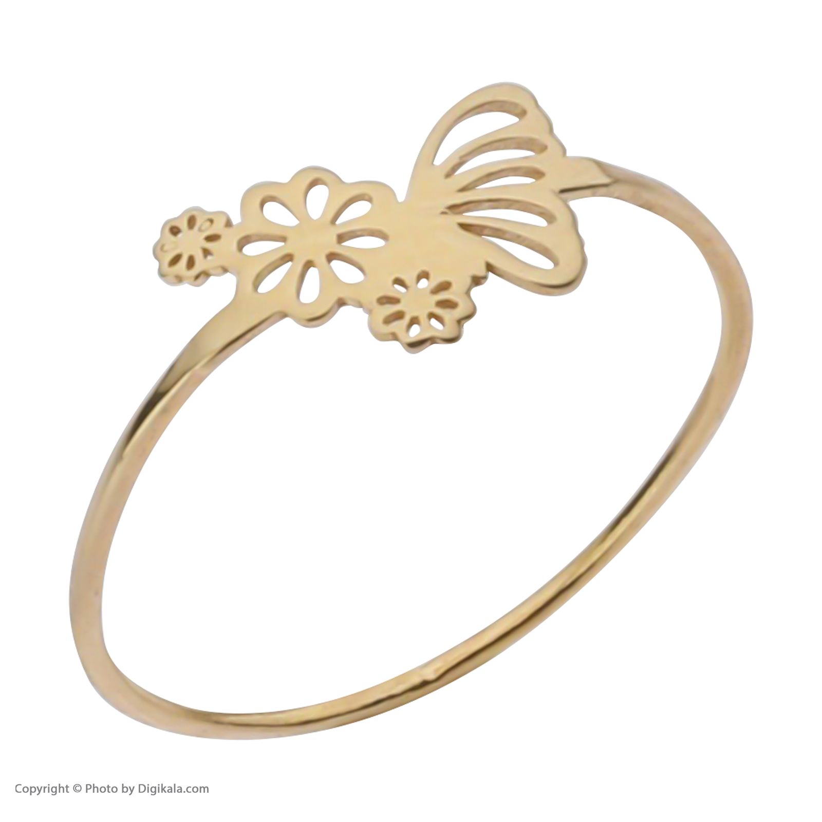 انگشتر طلا 18 عیار زنانه مایا ماهک مدل MR0884 سایز 55 -  - 3