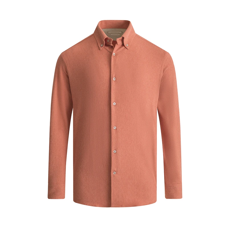 پیراهن آستین بلند یقه برگردان مردانه کروم مدل 2520102