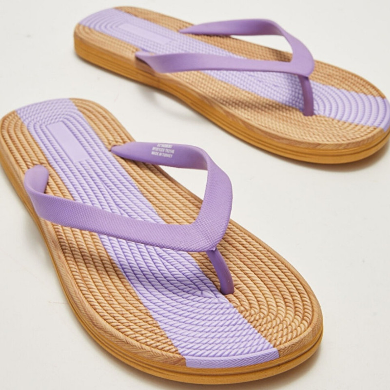 دمپایی لاانگشتی زنانه ال سی وایکیکی مدل طبی دولایه استپ دار