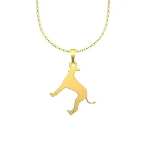 گردنبند طلا 18 عیار زنانه مدوپد مدل سگ کد J2-1-1225