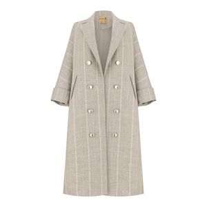 مانتو زنانه السانا مدل سانای کد 226403 رنگ طوسی