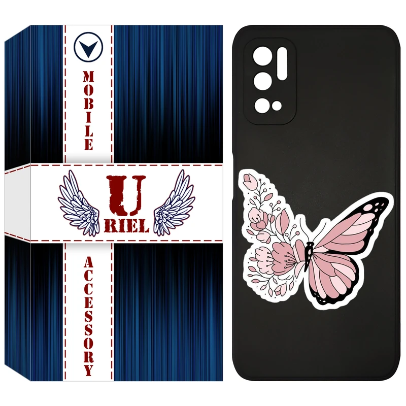 کاور یوریل مدل KSH کد 98 طرح پروانه مناسب برای گوشی موبایل شیائومی Poco M3 Pro / Redmi Note 10 5G / Note 11 SE