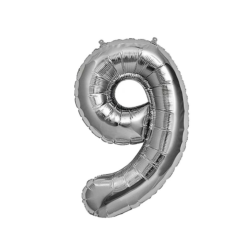 بادکنک فویلی مدل عدد نه