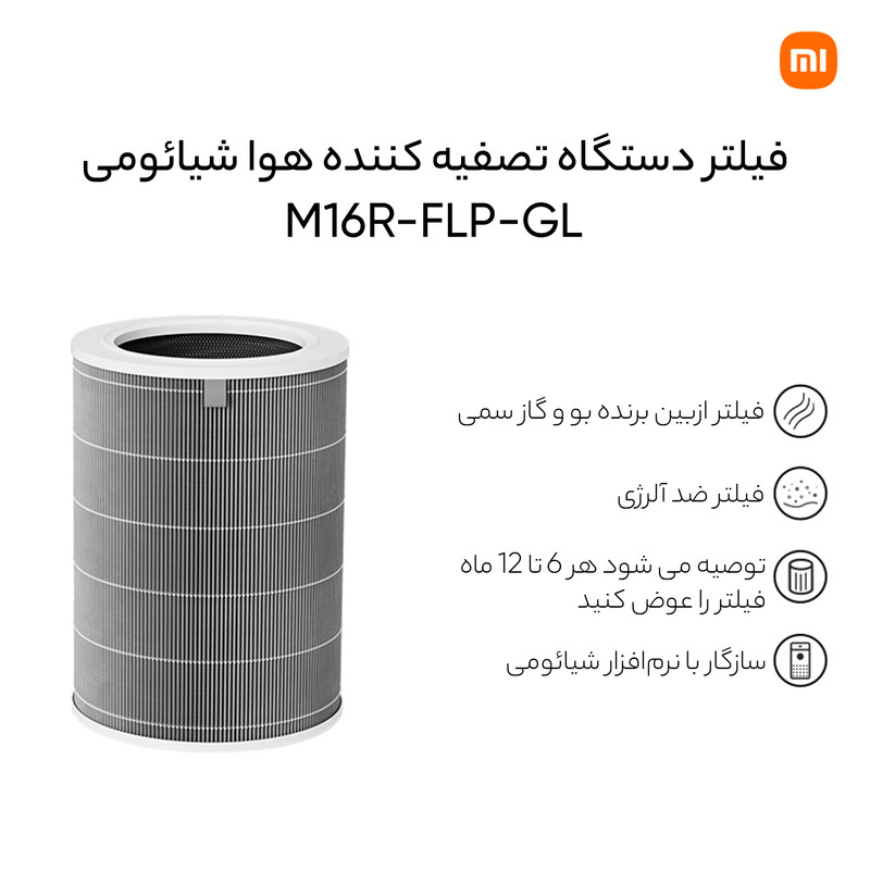 فیلتر دستگاه تصفیه کننده هوا شیائومی مدل 4LITE M17-FLP-GL