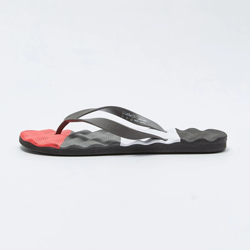 دمپایی لاانگشتی مردانه ال سی وایکیکی مدل موج دار استپ دار