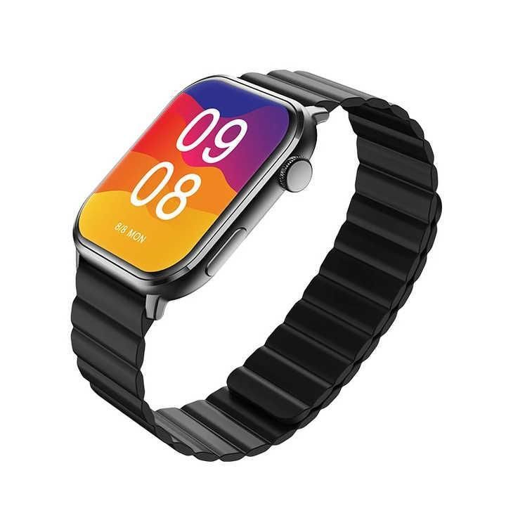 ساعت هوشمند آی می لب مدل IMILAB W02 دارای قابلیت های صفحه نمایش رنگی، صفحه نمایش لمسی، کنترل موسیقی (Music Player)، کنترل سطح اکسیژن خون، قابلیت مکالمه از طریق بلوتوث بند سیلیکون -  - 2