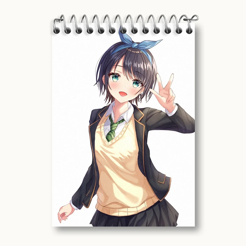 دفتر یادداشت 50 برگ خندالو مدل روکا انیمه کانوجو اوکاری کد 34818