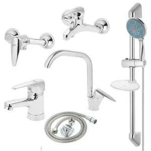 ست شیرآلات زرگر مدل ایتالیایی دوخم 2024 باعلم یونیکا مجموعه 6عددی