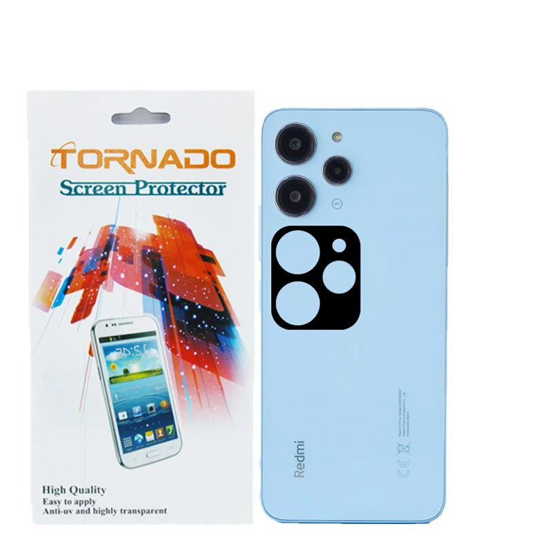 محافظ لنز دوربین تورنادو مدل فلزی مناسب برای گوشی موبایل شیائومی Redmi 12 بسته 40 عددی