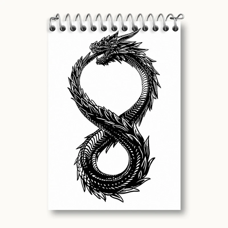 دفتر یادداشت 50 برگ خندالو مدل بازی اسکایریم (Skyrim) کد 32761