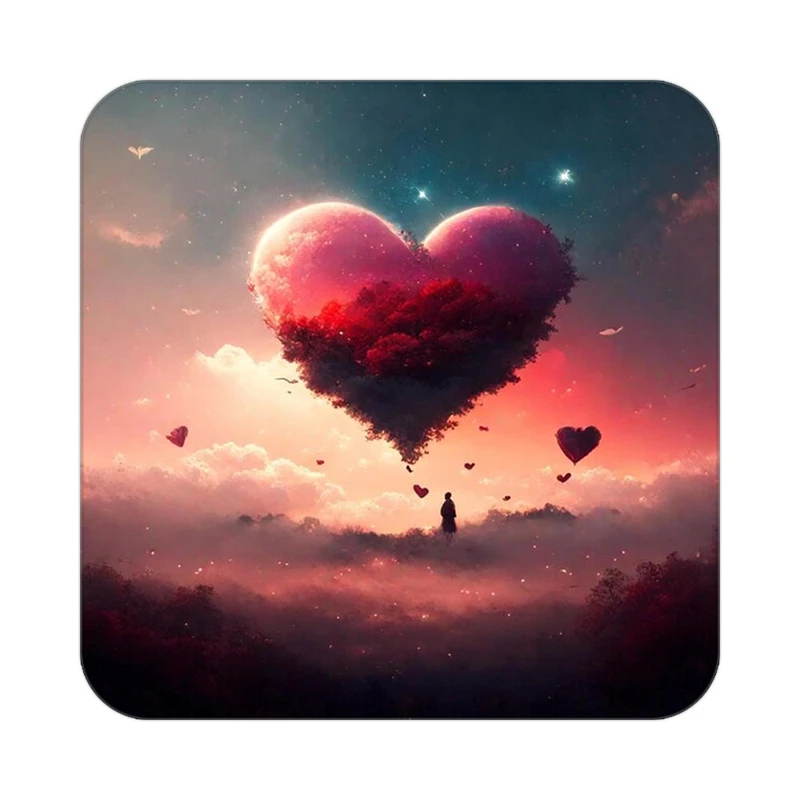 زیر لیوانی کاکتی مدل عاشقانه کد mp12401