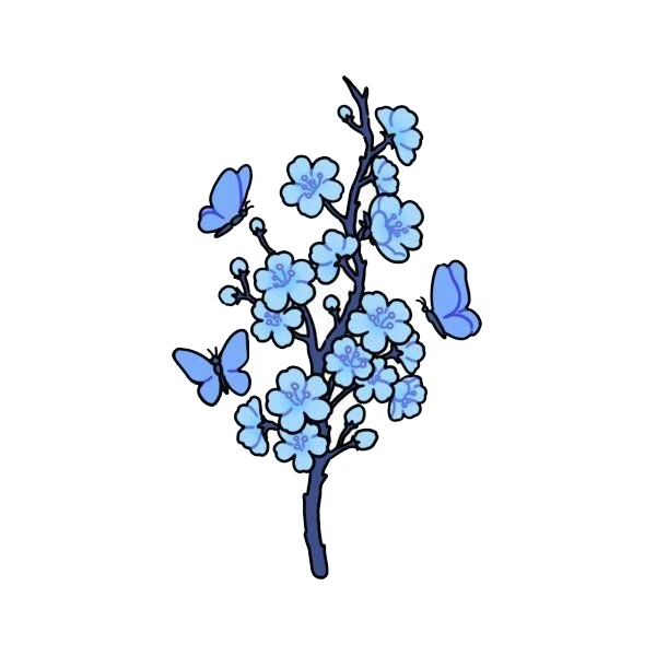 استیکر پارچه و لباس پاد آفرین مدل شاخه 2 کد 698