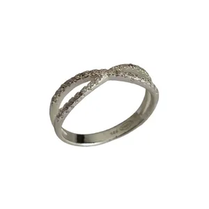 انگشتر نقره زنانه تاش مدل نگین اتمی کد X001