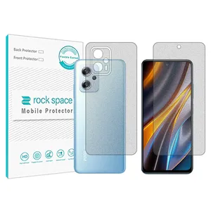 Matte Rockspace HyMTT screen protector suitable for the Xiaomi Poco X4 GT mobile phone along with the back of the phone