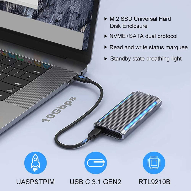 باکس M.2 NVME NGFF نت پیل مدل M2-MT83