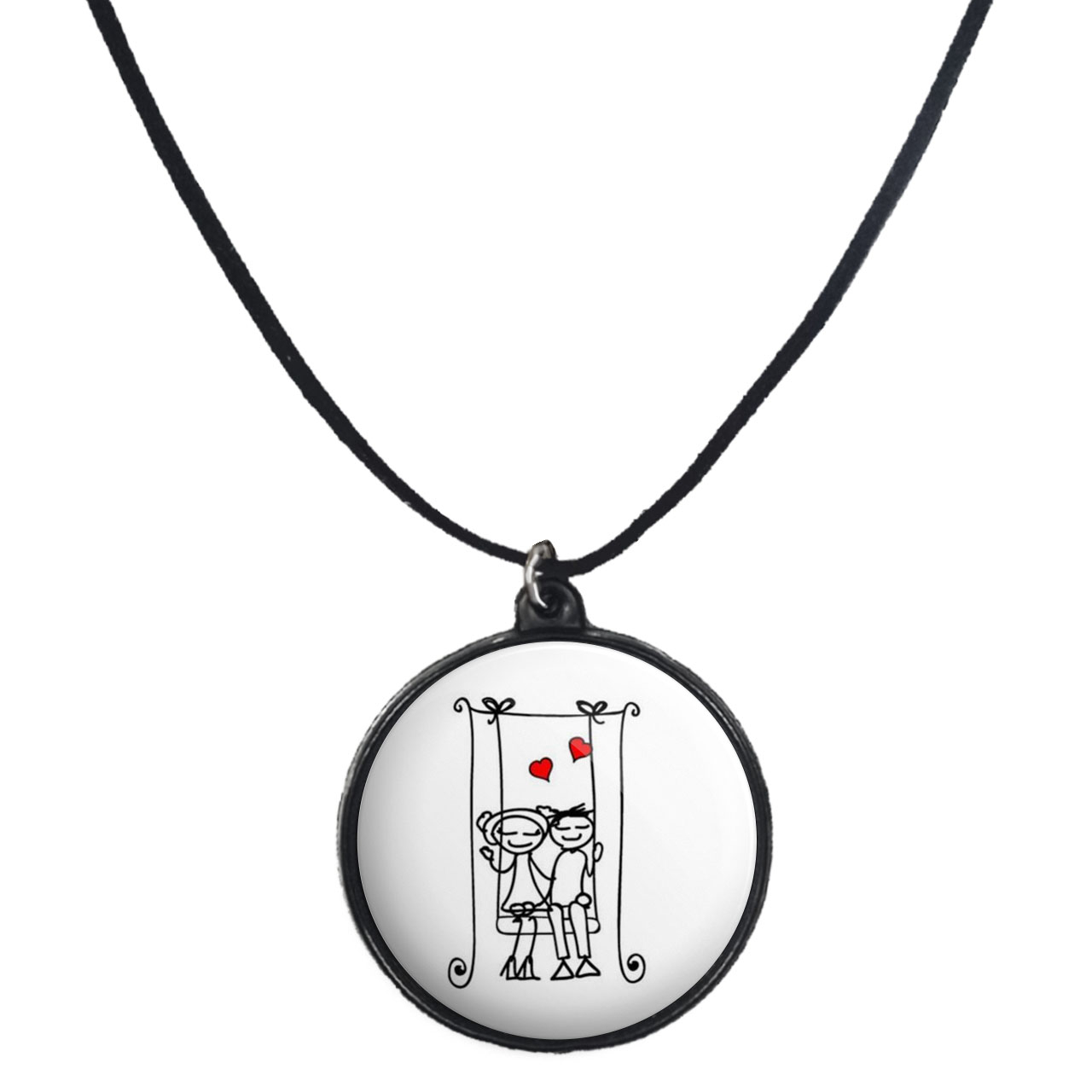 گردنبند پرمانه طرح عاشقانه کد pmb.1165 مدل دو طرفه