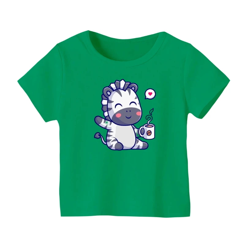 تی شرت آستین کوتاه بچگانه مدل گورخر کد ۱۵