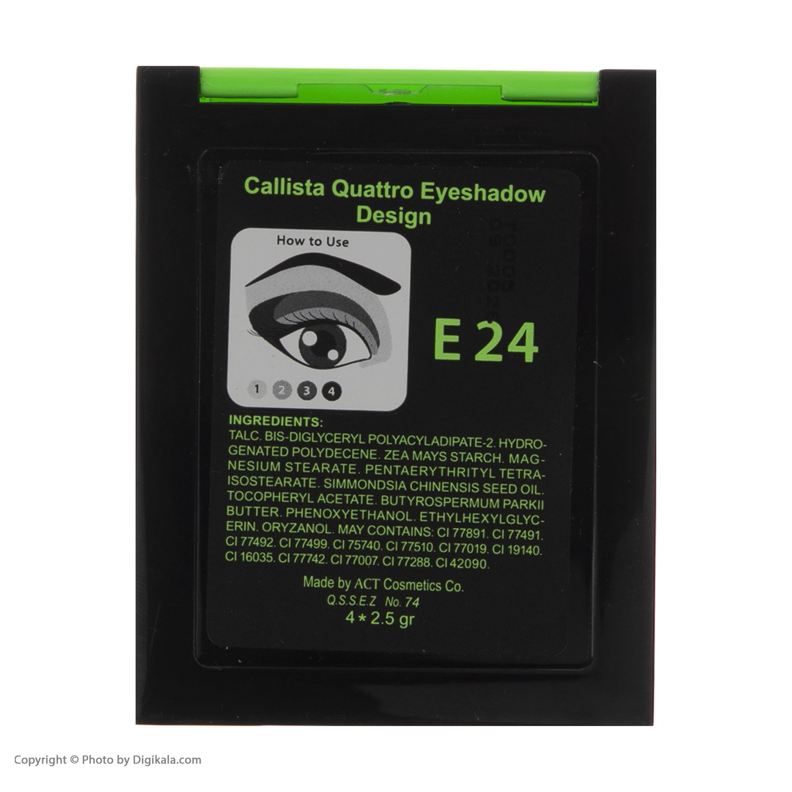 سایه چشم کالیستا مدل Quattro Eye Design شماره E24 -  - 6