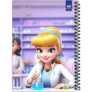 دفتر نقاشی 40 برگ انتشارات بله طرح دخترانه کد A4-K881
