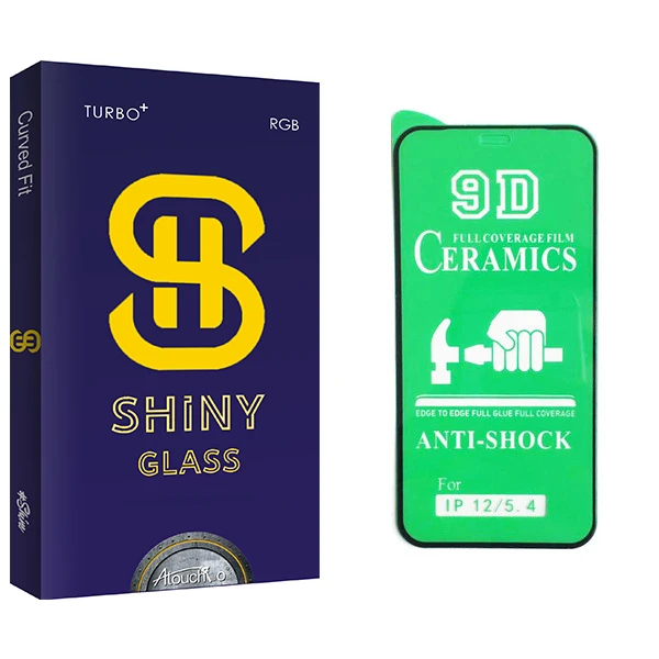 محافظ صفحه نمایش 9D آتوچبو مدل Shiny Glass مناسب برای گوشی موبایل اپل iphone 12 mini