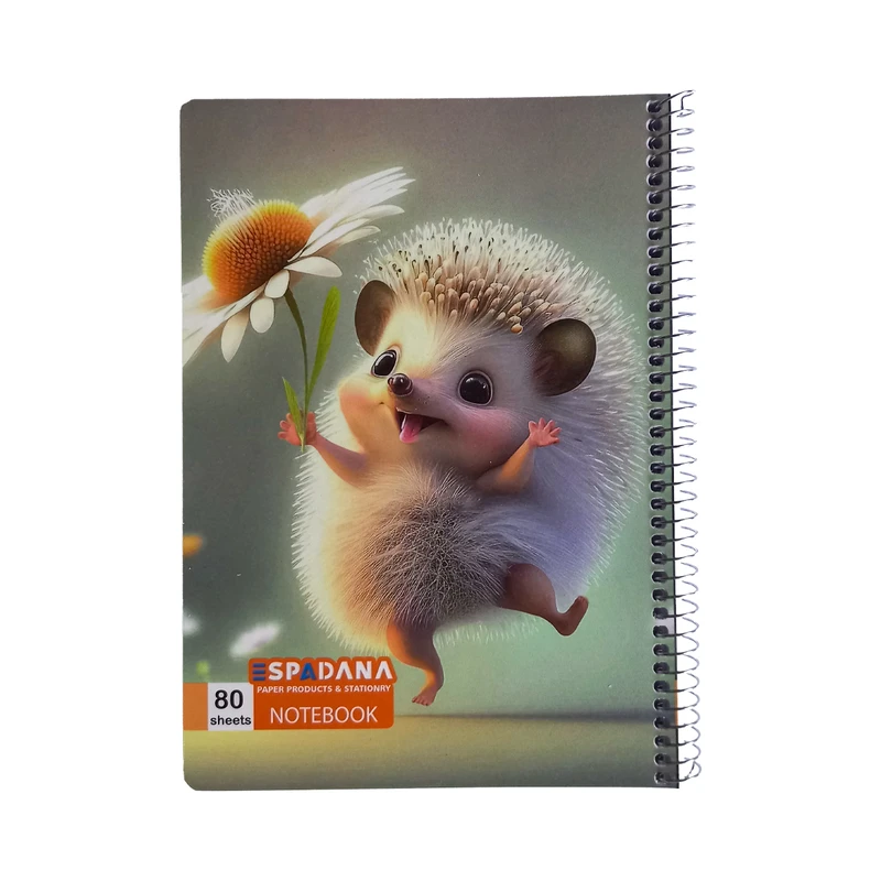 دفتر مشق 80 برگ اسپادانا طرح کیوت کد 1729