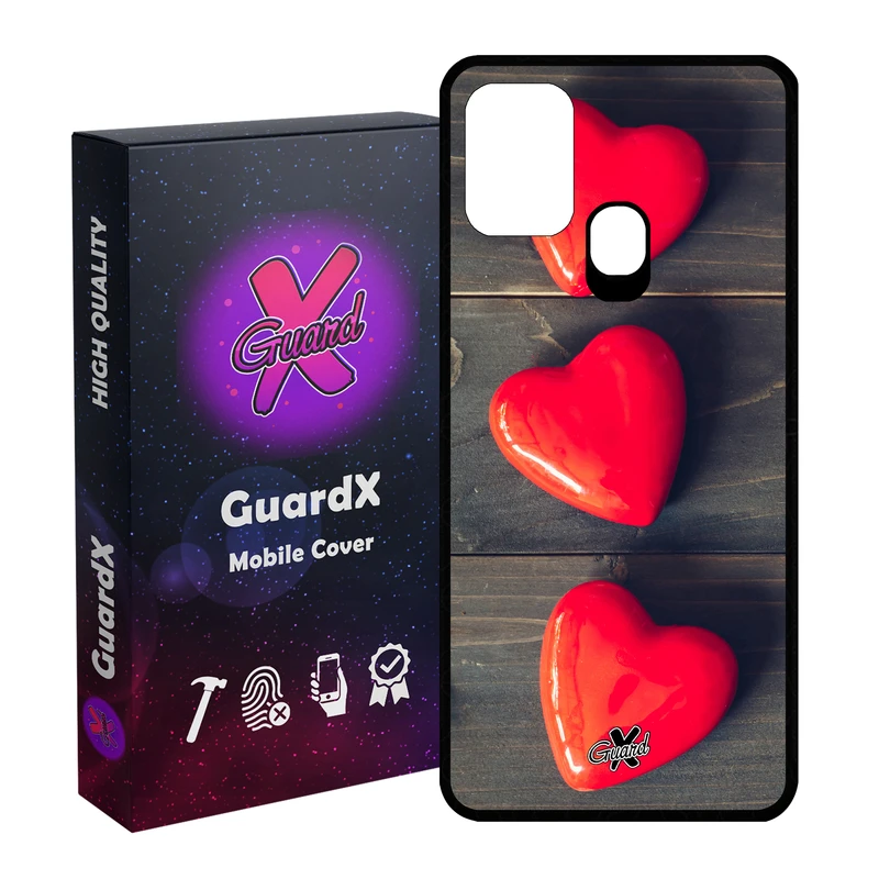 کاور گارد ایکس طرح Love مدل Glass10181 مناسب برای گوشی موبایل سامسونگ Galaxy M31 / M31 Prime / F41