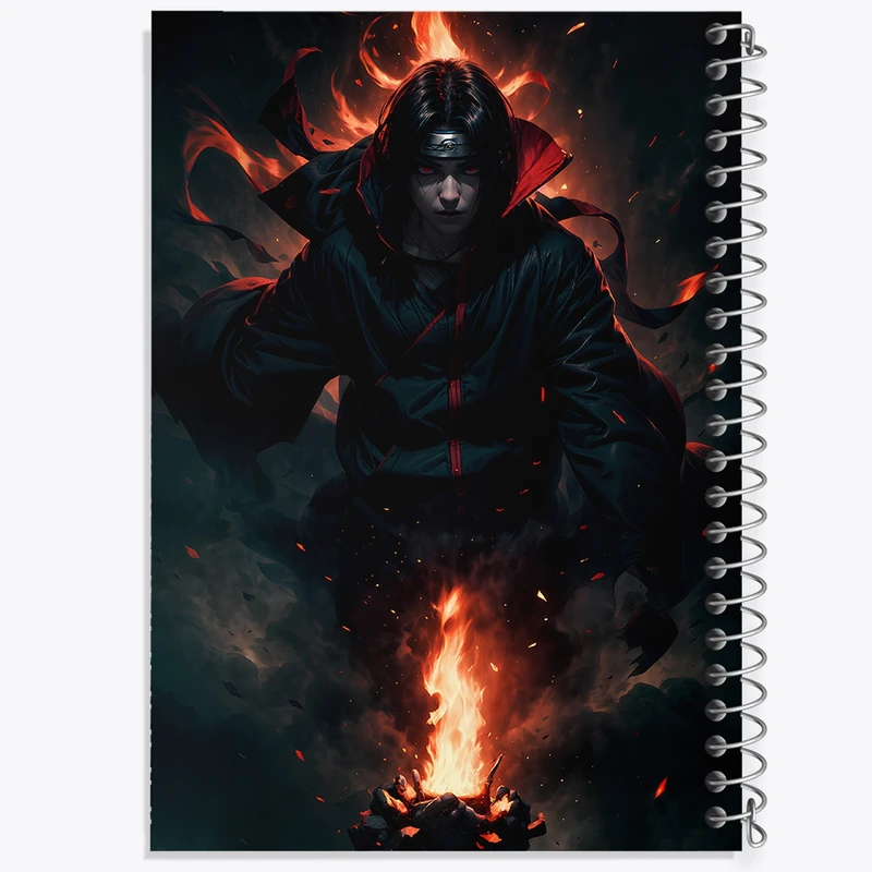 دفتر شطرنجی 50 برگ خندالو مدل انیمه ناروتو (Naruto) کد F2859