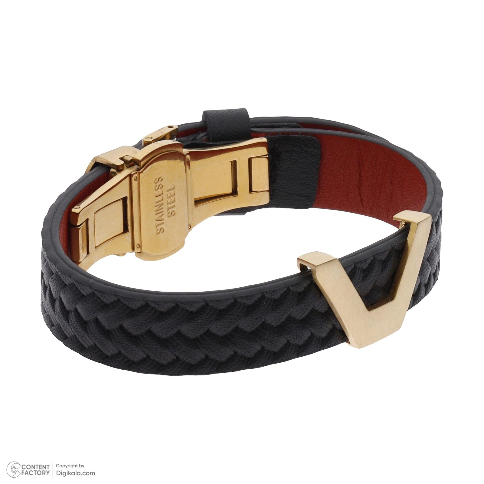 دستبند طلا 18 عیار مردانه تاج مدل G264 -  - 3